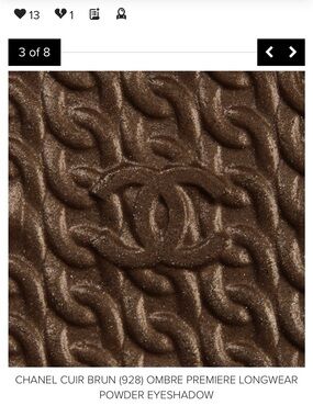 CHANEL Ombré CUIR  BRUN  928 Eye shadow Powder  Limited Edition Chain Collection